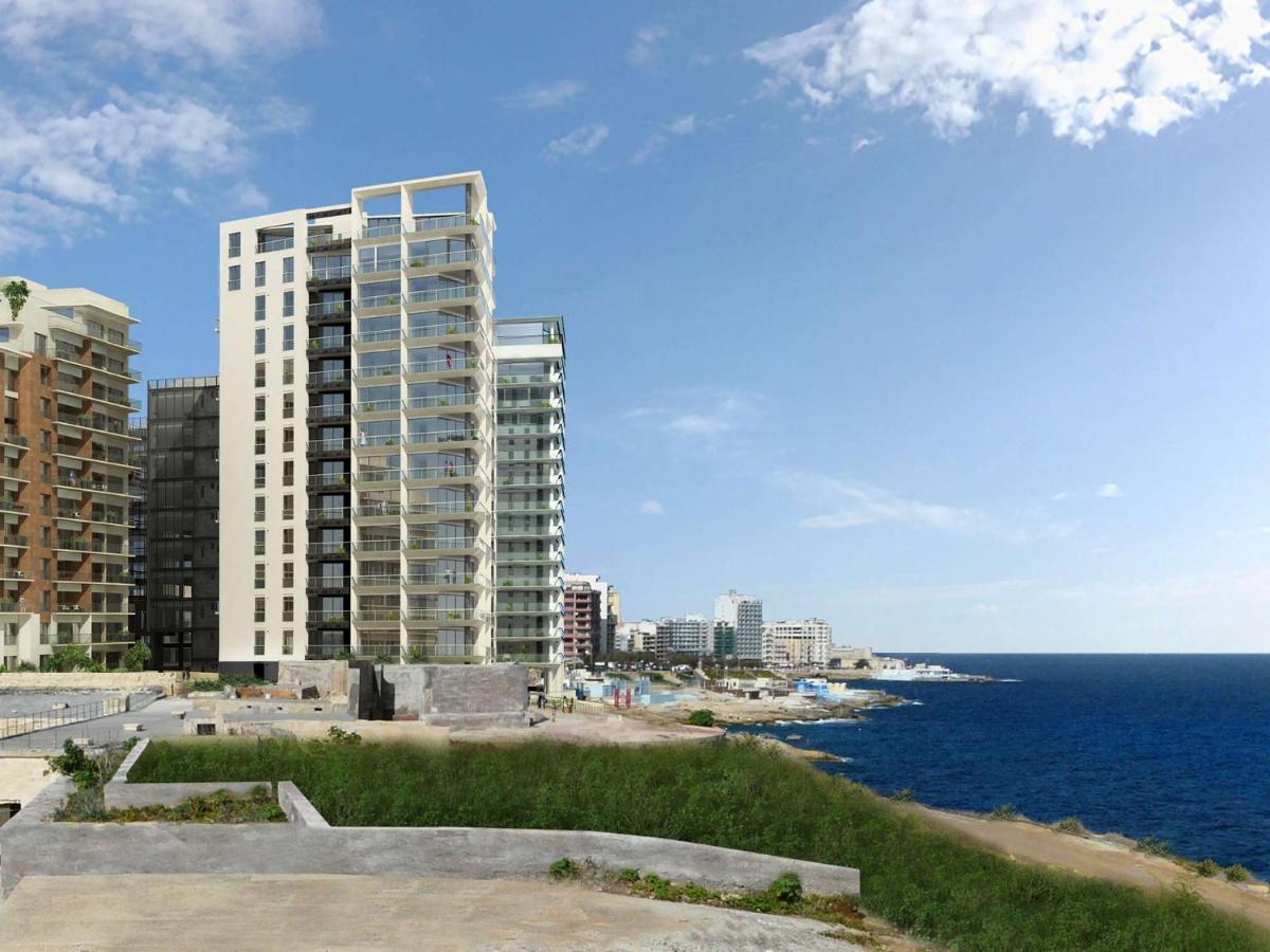 Luxurious Apt With Ocean Views And Pool In Tigne Point สลีมา ภายนอก รูปภาพ